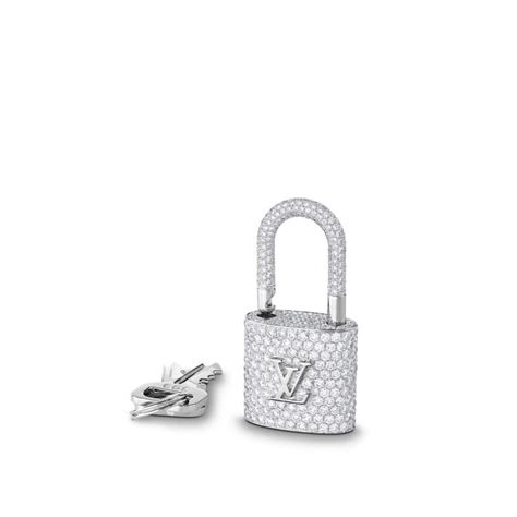 lockit white gold padlock